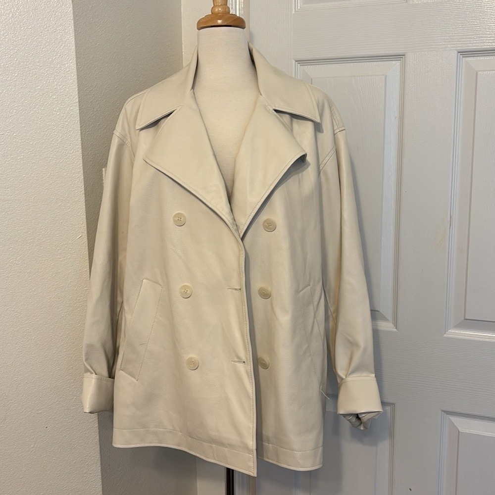 Maeve Cream color Double-Breasted Women's jacket